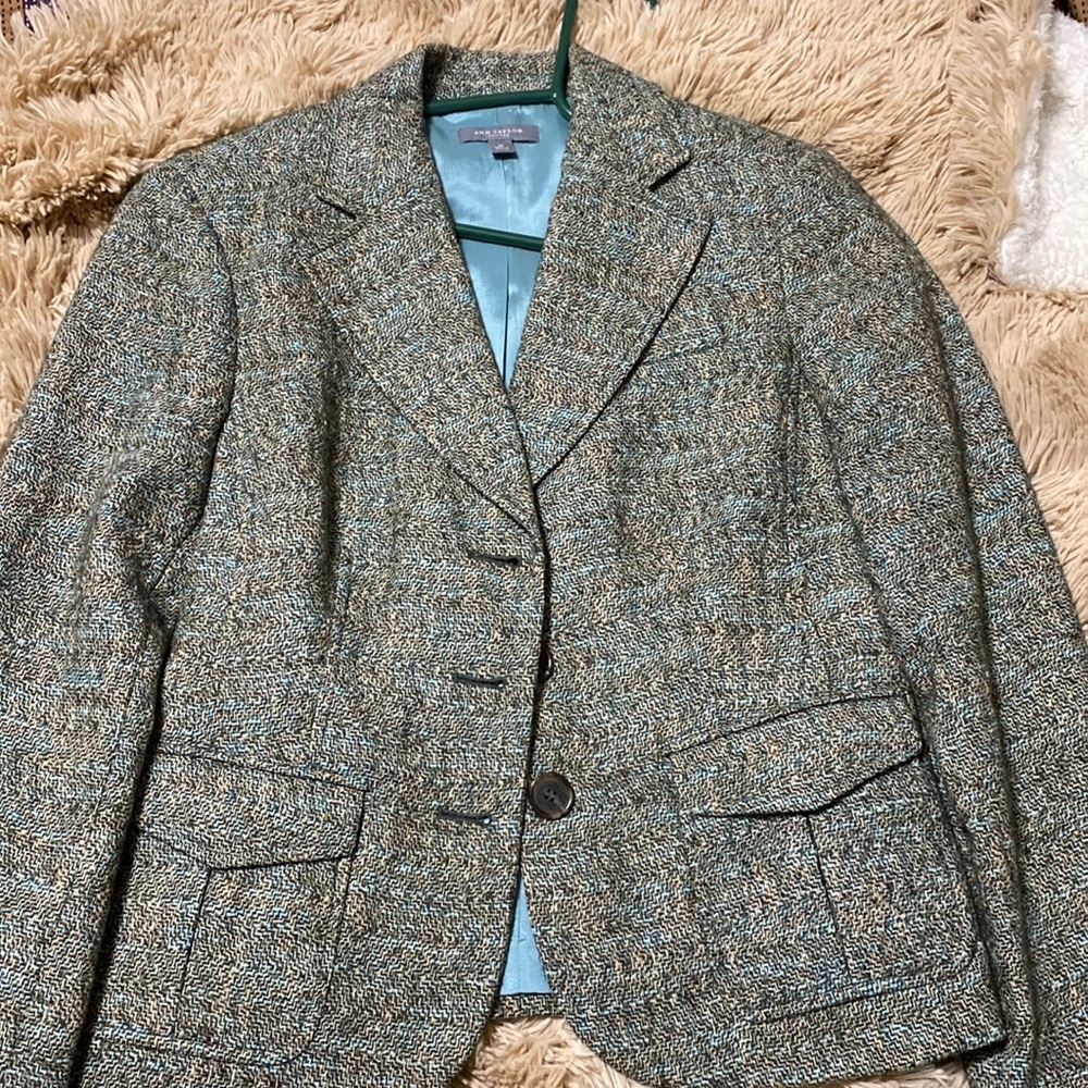 Cotton wool blend blazer
